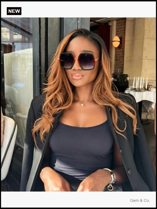 Oversized Hexagon Sunglasses UV400 Protection main image 6